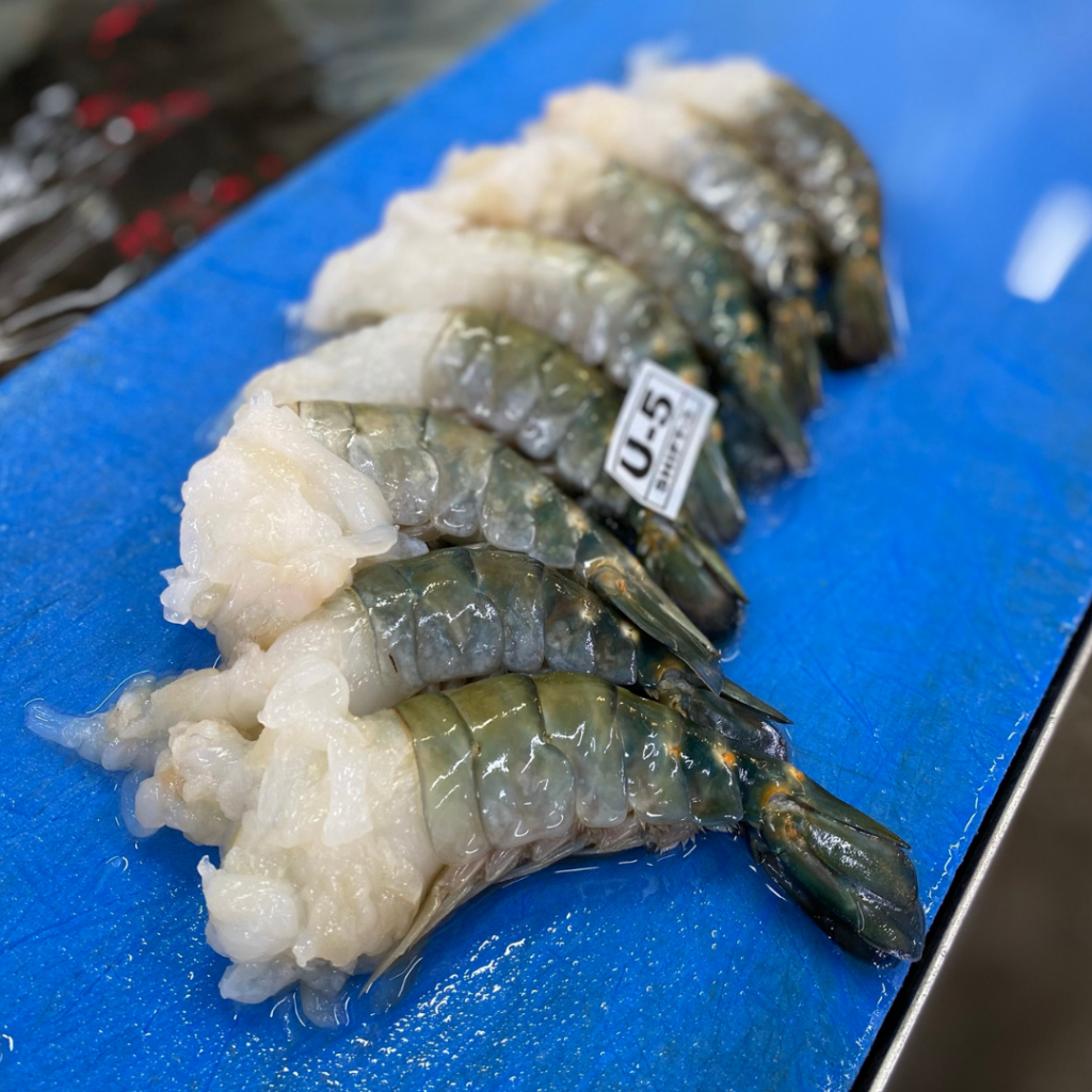 Extra Large Jumbo Shell on King Prawns - Hodgson Fish